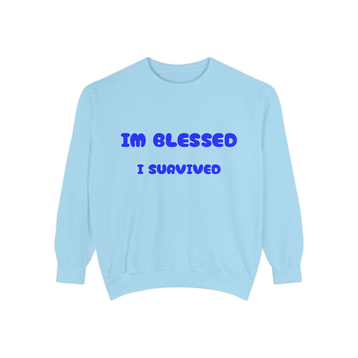 Blessed I Survived Sweatshirt — Inspirational Survivor Crewneck