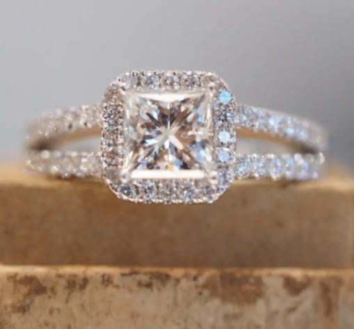 Cao Sita Hollow U-Line Wedding Ring